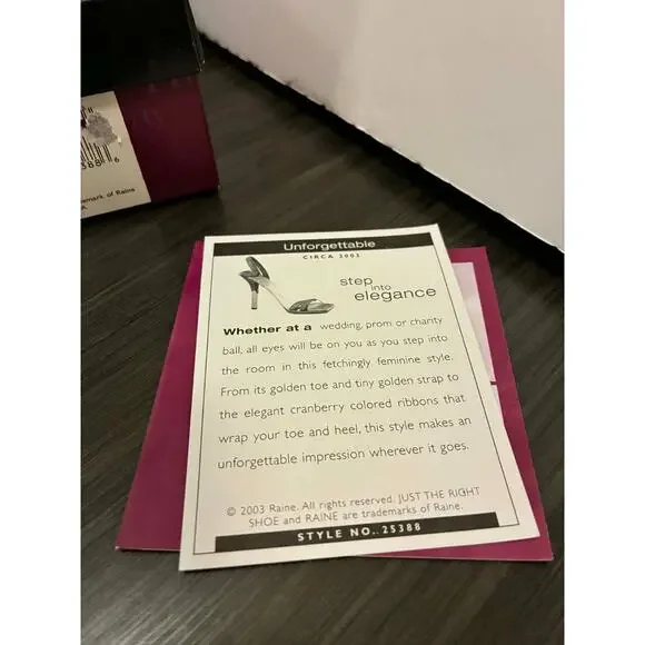 Just The Right Shoe "Venomous" Raine Shoe Figurine Item 25466 New In Box - Picture 8 of 8